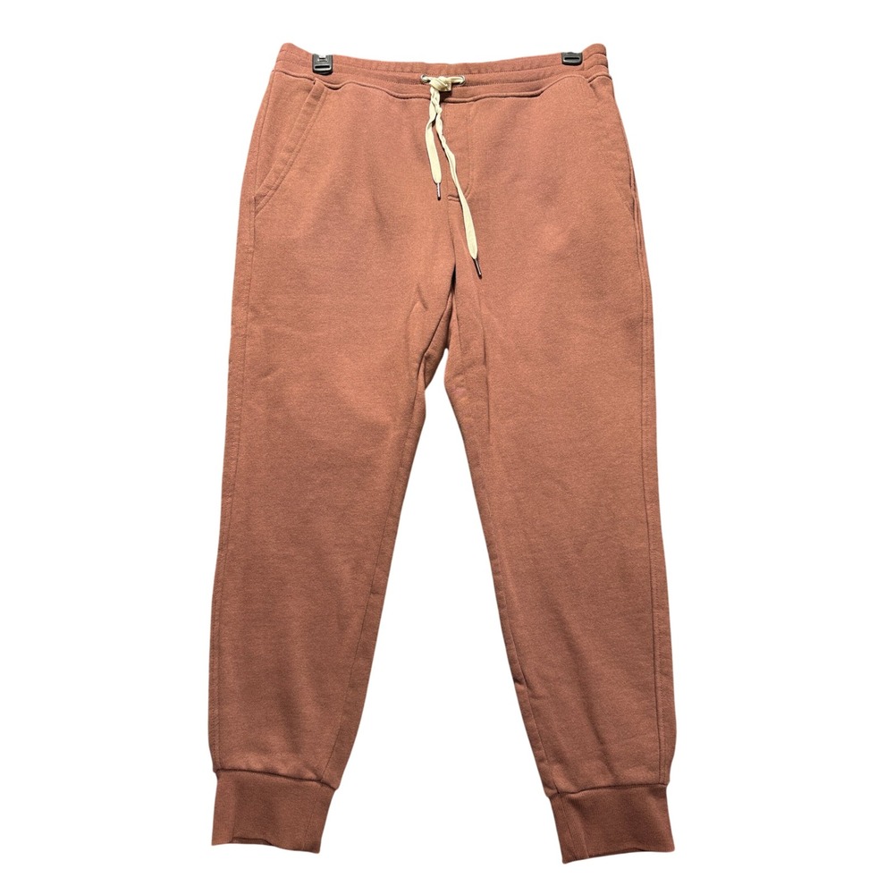 True Classic Joggers Mens Large Brown Fleece Lined Drawstring